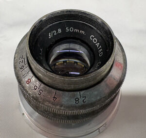 Argus C-Four Coated Cintar 50mm F2.8 Vintage Camera Lens Detached Untested